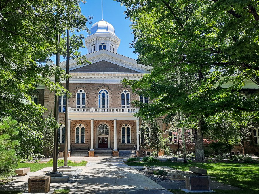 image showing the carson city state capital building and grounds